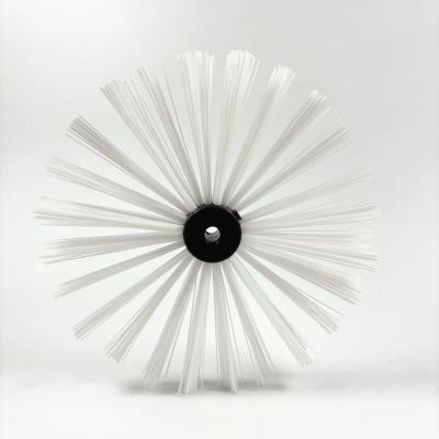 White Nylon Tube Coating Cleaning Brush Abrasion Resistant For Oil Gas Water Pipelines