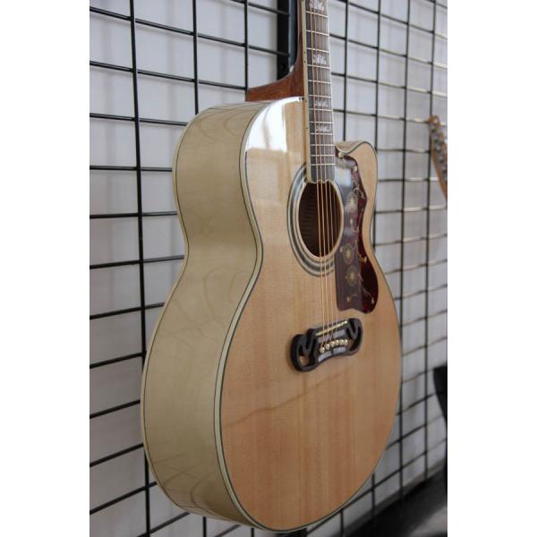 Free shipping nature color cutaway J200 acoustic guitar