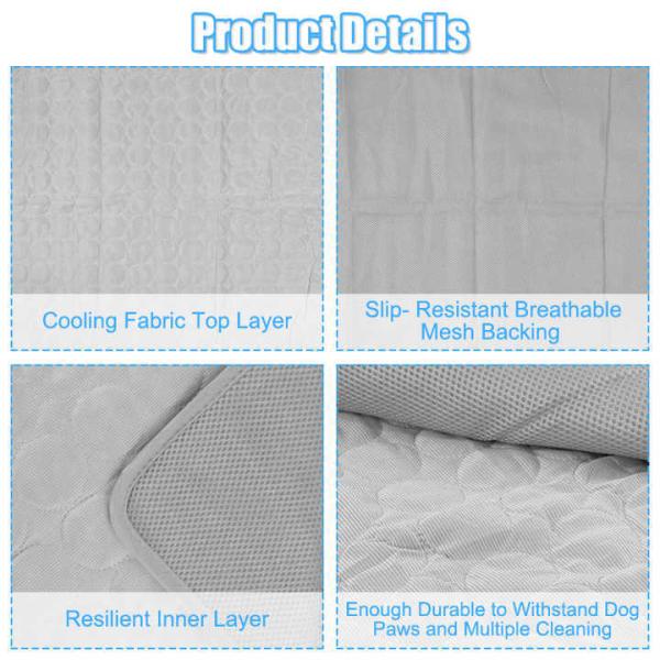 Wholesale Summer Portable Pet Cooling Mat High-tech Fiber Cooling Mat for Pets