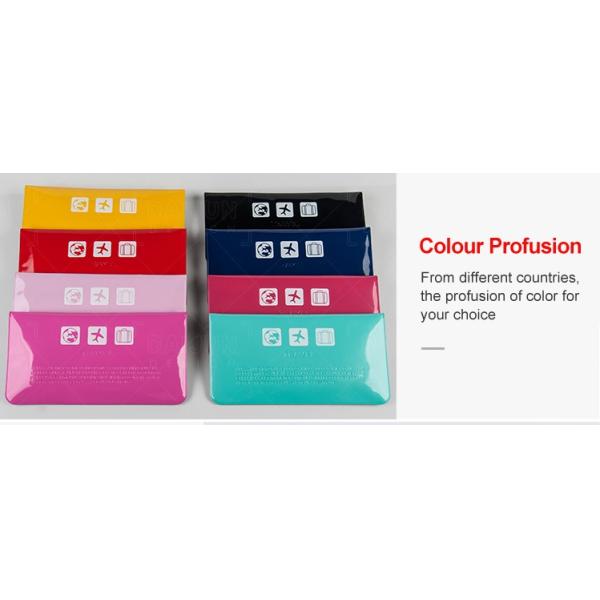 Stylish Unisex Blank PVC Travel Wallet For ID Cards / Tickets / Money