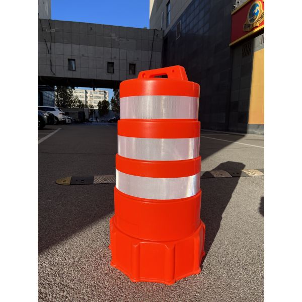 JST Barriers 1100mm South American 15kgs Traffic Drum Barrels RED Crash Safety Traffic Barrel Road Orange Barrier Heavy Duty 