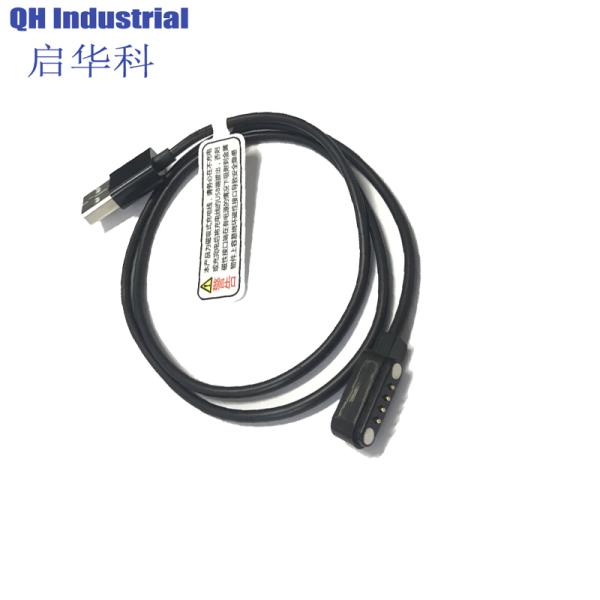 4pin 2.54mm Pitch Battery Connector Brass Spring Pogo Pin Turkey Connector Battery Connector magnetic 12v connector