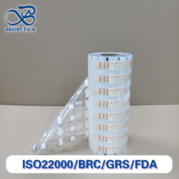 Película de rollo de embalaje de plástico de alta barrera - Material compuesto multicapa para uso alimentario/médico/industrial, tamaño y impresión personalizables