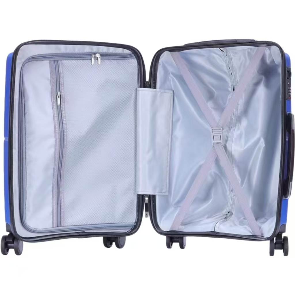 3-Piece Ultra-Light Scratch-Proof PP Trolley Luggage Set Large Capacity for Students