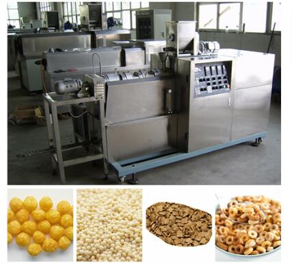 PLC Control Puff Snack Extruder Machine , Pet Feed Food Extrusion Equipment