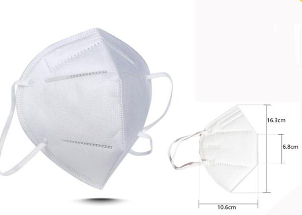 Kn95 Elastic Earloop Ffp2 Mask Without Valve Non Woven Fabric Material
