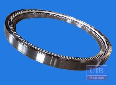 Anti Friction Greased Slewing Ring Bearing Cross Roller Support 148mm High Temperature