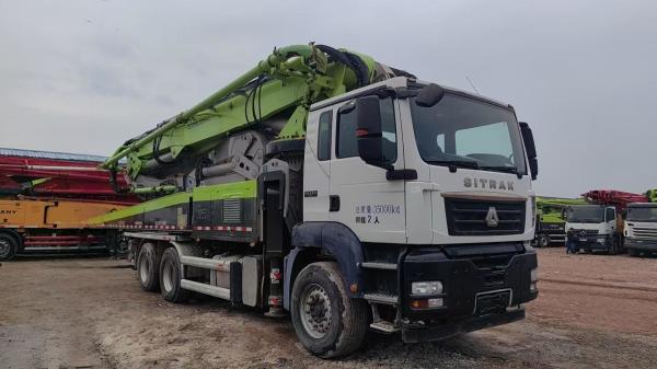 Secondhand 2021 ZLJ5351THBKE Zoomlion 50X-6RZ Concrete Boom Pump Truck Concrete pump construction machinery For Sale