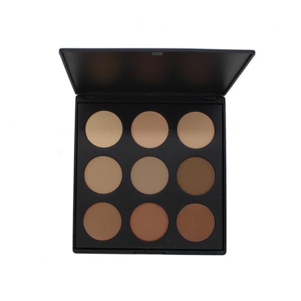 Порошок стороны контура контура 9 цветов штейновой отжатый палитрой для всех случаев