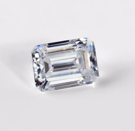 3.55CT Emerald Cut Fancy Cut Loose Moissanite DEF Color Super White VVS1 10x8MM