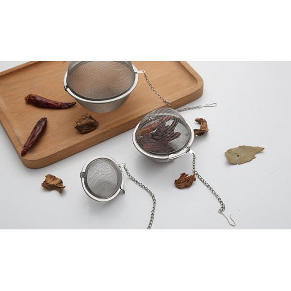 90mm Stainless Steel Tea Ball Strainer Leaky Flavor Treasure 15pcs