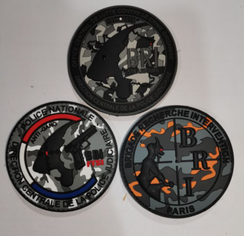 PVC Silicone Rubber Patches With Hook And Loop Backing Custom Morale PVC Patch
