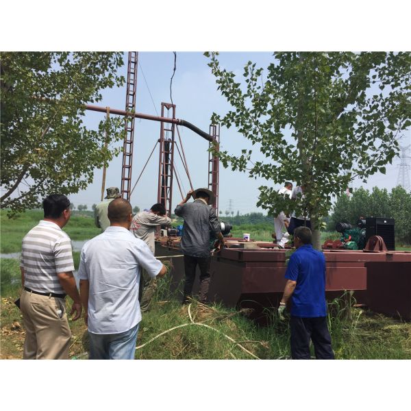 Diesel Jet Suction Dredger with 100cm Draught 5m Dredging Depth