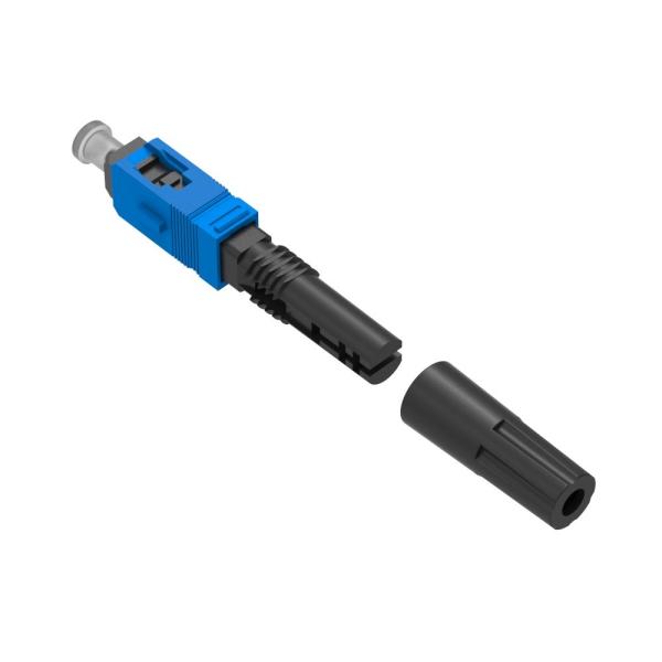 Montagem de campo Simplex SC UPC Conector rápido de fibra óptica para fácil instalação de rede