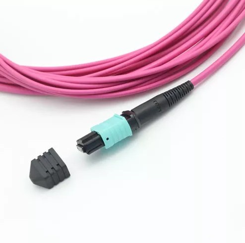 24 гибкого провода фиолетовые 10M волокна пути MPO MTP 40G 100G SFP OM4 оптических