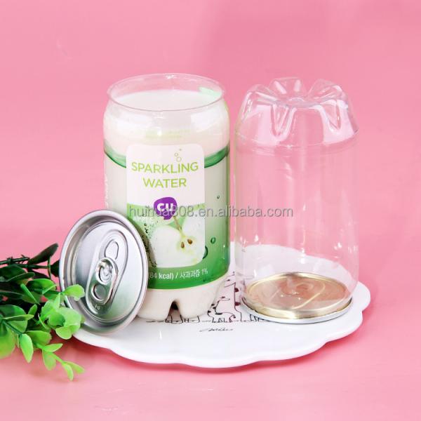 Прозрачные пластиковые соковые банки для пищевых продуктов