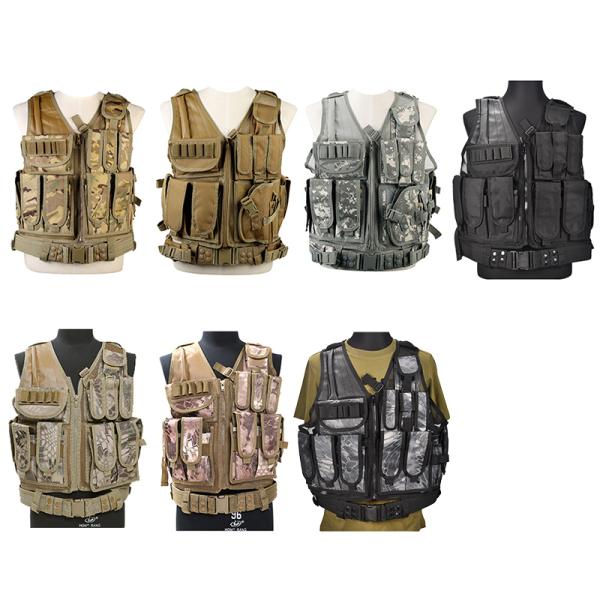 Camo Light Weight Paintball Tactical Vest , Police Military Army Airsoft Vest