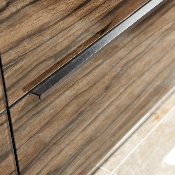 High Glossy Cabinet Acrylic Brown Color Kitchen Cabinets PVC Kitchen Cabinets