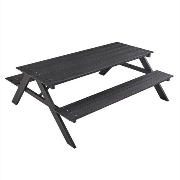 Plastic Wood Desk Top Waterproof Aluminium Frame Mountain Park Bench Chair for Outdoor