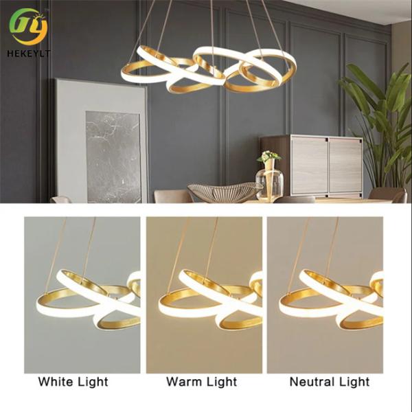 Люстра Dimmable кольца СИД 78 ватт современная интегрировала