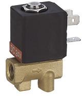 válvula de solenoide de bronze 2MM a ação direta da máquina do café do café 24V 1/8 de polegada