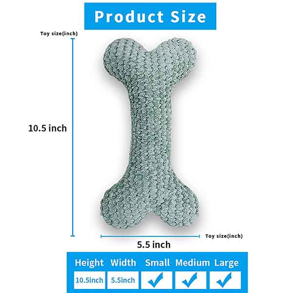 Косточка игрушки плюша любимца ISO9001 сформировала 15cm*5.5cm с Squeaker