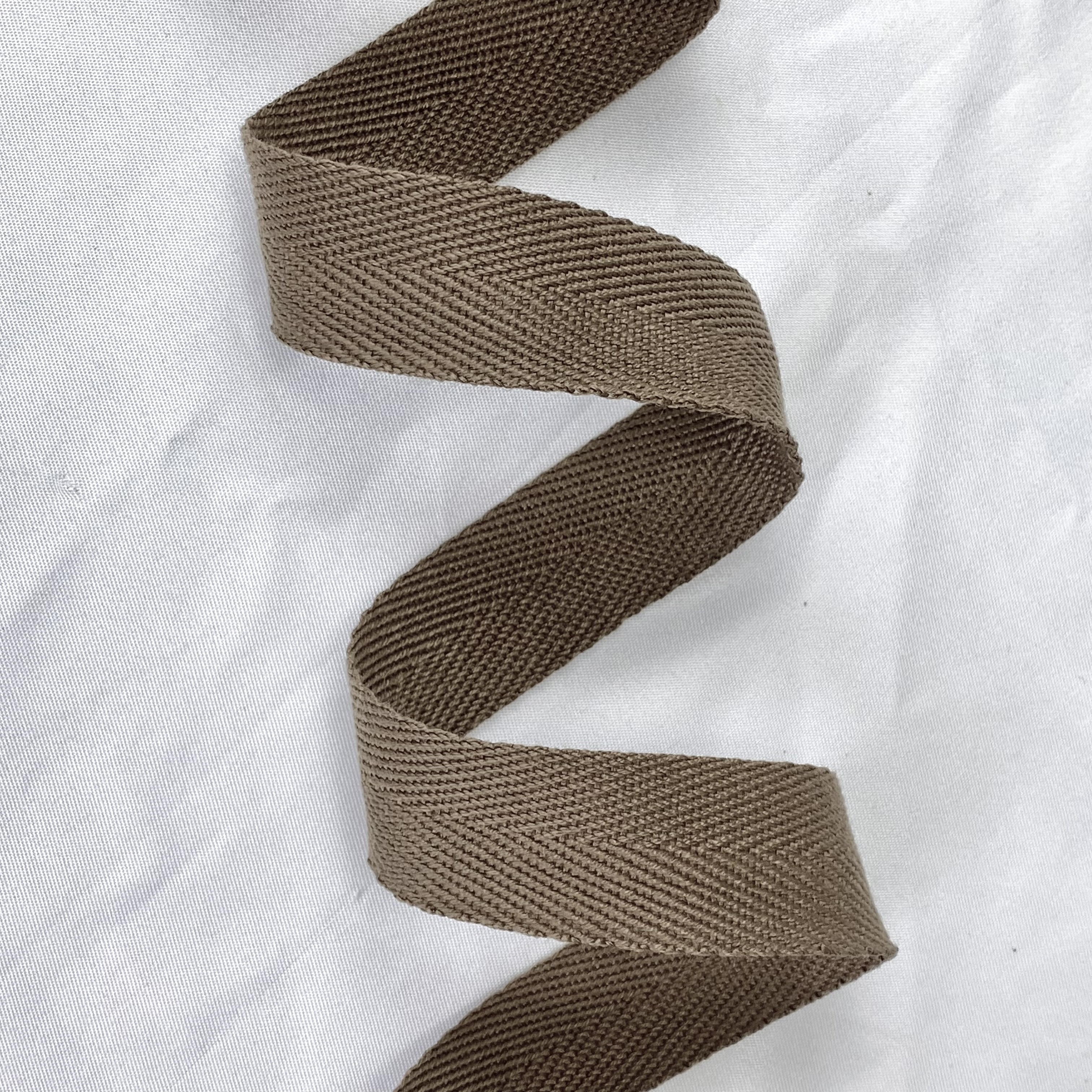 Herringbone polyester-cotton webbing Various colors Backpack strap Belt Handbag strap