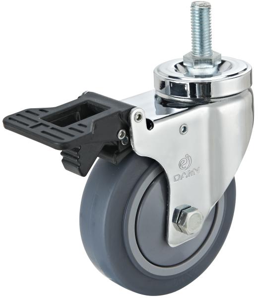 Thermoplastic Rubber Industrial Casters Wheel Medium Duty Castors