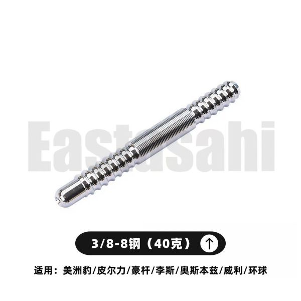 Custom CNC Aluminum & Stainless Steel Parts Ball Threading Pool Cue Joint Pin Screw Customized Zinc Drilling Accessory