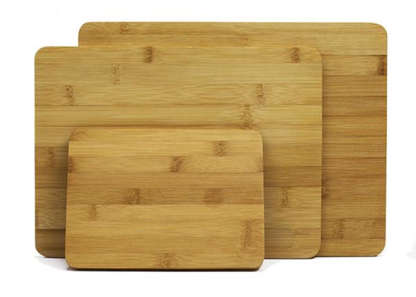 Natural Bamboo 100% Premium Organic Cutting & Serving Board Set bamboo cutting board set