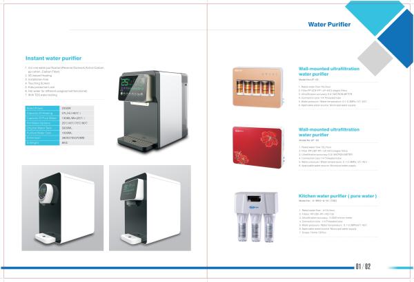 Hydrogen RO Water Dispenser Instant Water Purifier UF-02