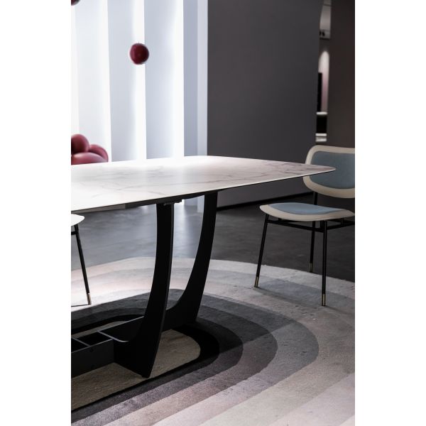 Modern Luxury Rectangular Dining Table Set 6 8 Seater Dining Room Furniture Marble Top Sintered Stone Marble Table