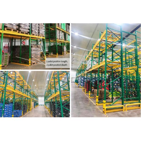 Push Back Pallet Racking High Density Warehouse Storage Racking Push Back Rack