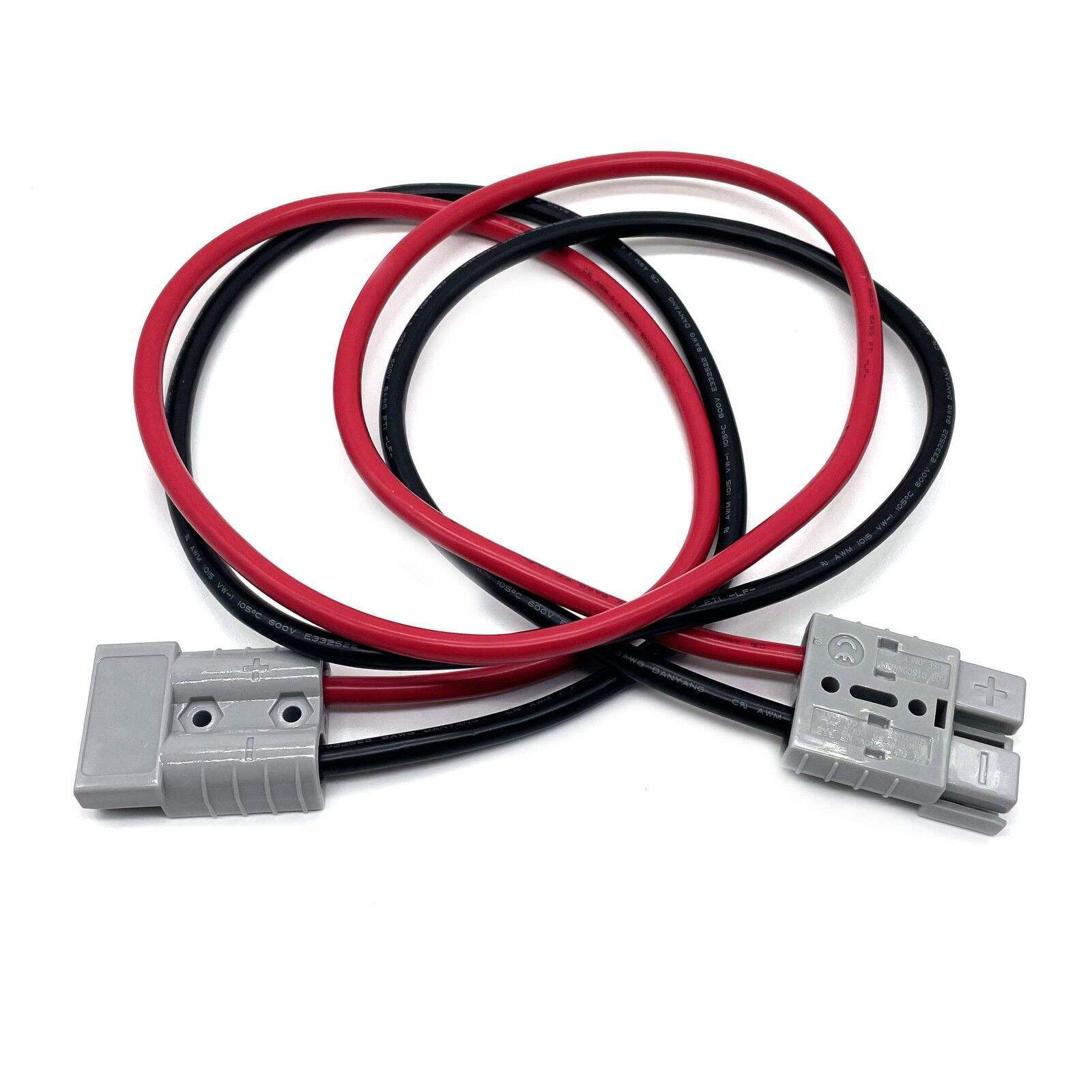 50A Grey Power Style Plug Extension Lead – 1.5M Heavy-Duty Battery Cable