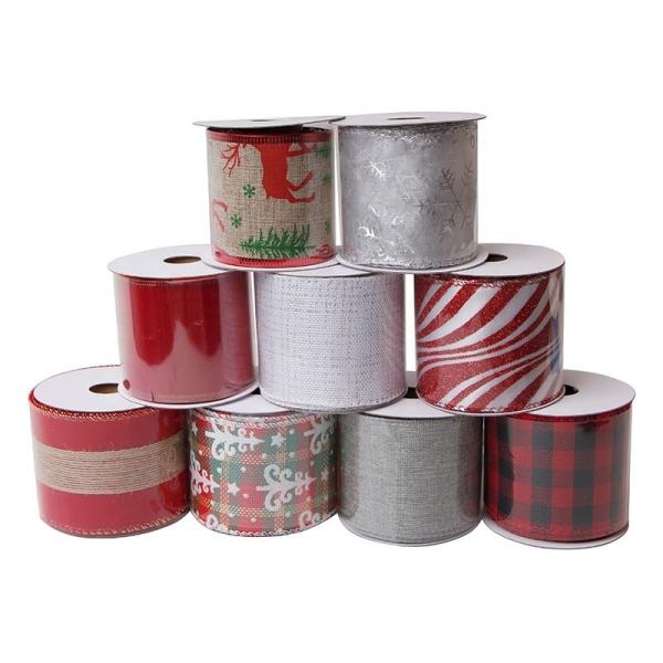Suporte 7 Dias Temporário de Encomenda de Amostra Árvore de Natal Fios de fita com bordas de fios