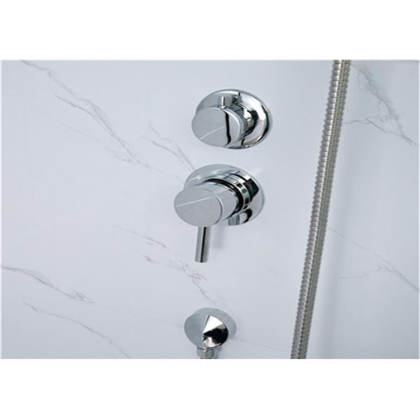 Avant en aluminium noir acrylique blanc de l'ABS Tray2000*1160*2150mm de cabines de douche ouvert