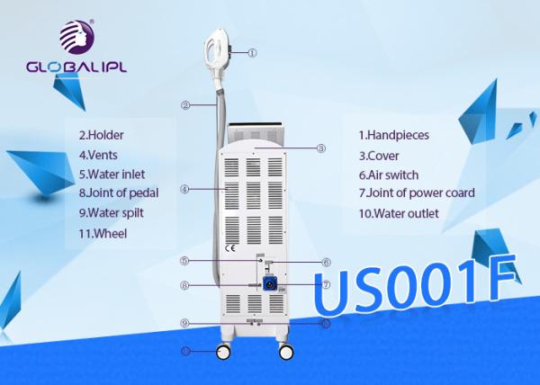 Imported pump IPL Hair Removal Machine white stationary machine