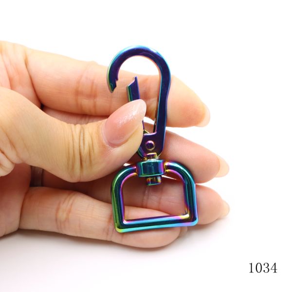10mm Swivel Snap Hook Mirror Finish Keychain Snap Hook Corrosion Resistant