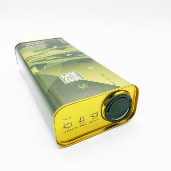 Rectangular Custom Printed Tin Cans , Tinplate Tin Can Food Packaging