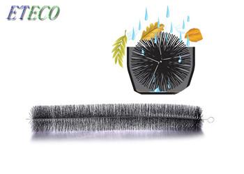 Escova de inclinação da calha de aço inoxidável flexível do fio para a proteção da calha
