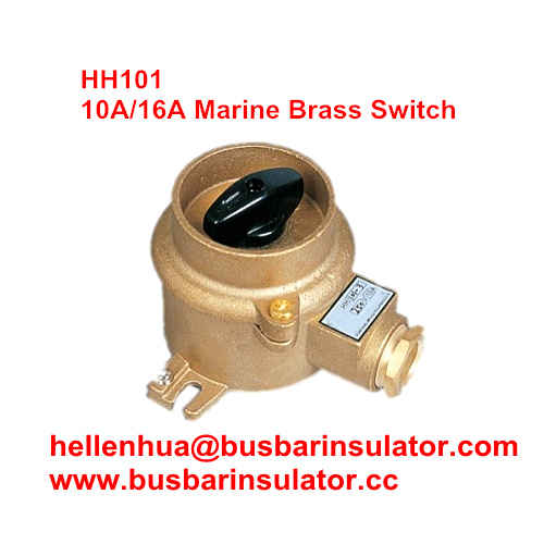 10A/16A marine copper brass HH302 1133/3 connectors Water Resistant switch IP56