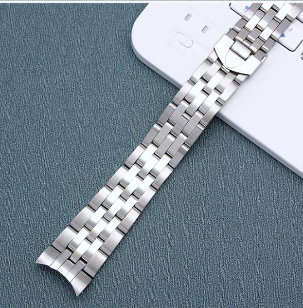 Faixa de relógio luxuosa do metal da correia 316L 22mm da faixa de relógio do OEM 18mm