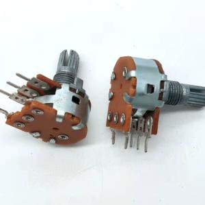 Carbon Film Single Rotary Potentiometer 3dB 3 Position PCB B500k With Switch