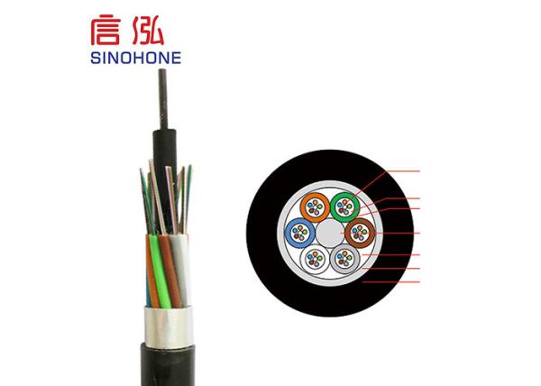 Jelly Compound 8 Core Bulk Outdoor Fiber Optic Cable Single Mode And Multimode