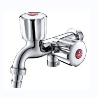 Un trou unique ABS double robinet à ouverture rapide pour cuisine salle de bain et machine à laver