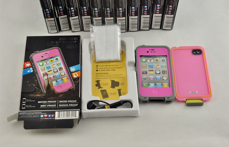 Pink Protective Waterproof Cell Phone Case With Portable Strap-Unique Lock