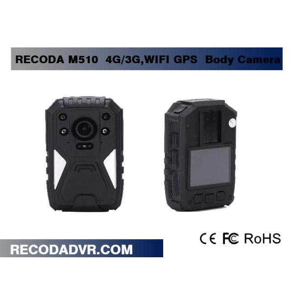 IP65 5MP CMOS 4G / 3G WIFI Police Wearing Body Cameras With GPS Tracking