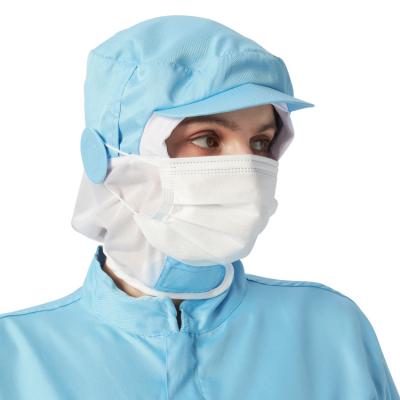 Dustproof Polyester Mesh Hat Cap For Beverage Food Processing Factory