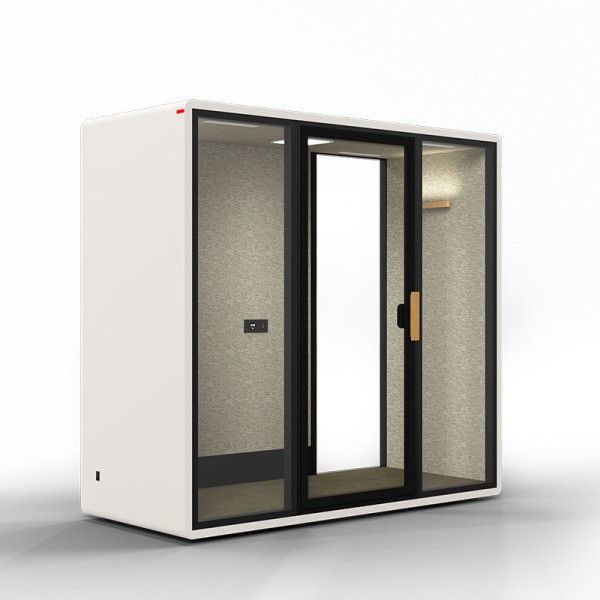 Temporary Privacy Office Vocal Isolation Booth Module For Dynamic Workspaces