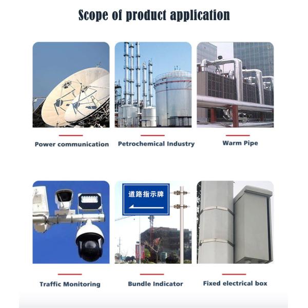 Classification incendie type de boucle à dents ignifuges pour les boucles de bande en acier inoxydable 201/304